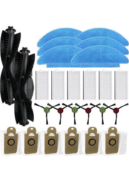 I8 Için Q6-Se Robot Süpürge Ana Yan Fırça Hepa Filtre Paspas Bezi Toz Torbaları Yedek Parçaları (Yurt Dışından) fiyatları