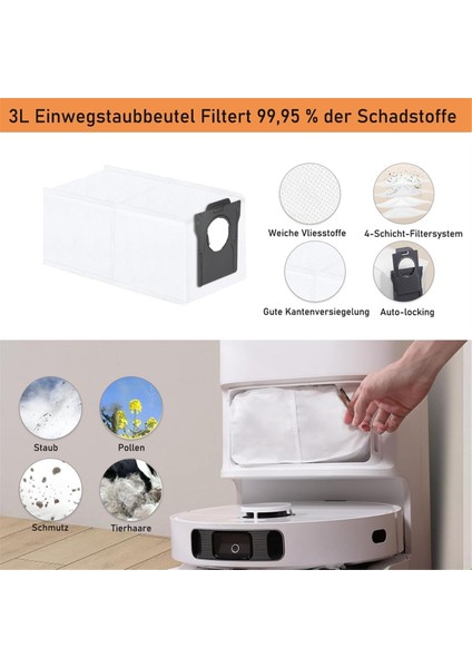 X40 Ultra Complete / L40 Robot Süpürge Yedek Parçaları Ana Yan Fırça Hepa Filtreleri Toz Torbaları (Yurt Dışından) fırsatları