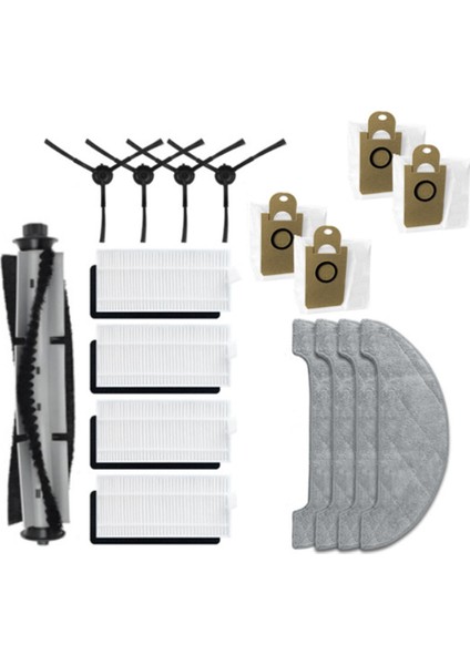 Bluebot Comfort Plus Robot Süpürge Aksesuarları Yedek Ana Yan Fırça Paspas Bezi Filtre Torbası (Yurt Dışından)