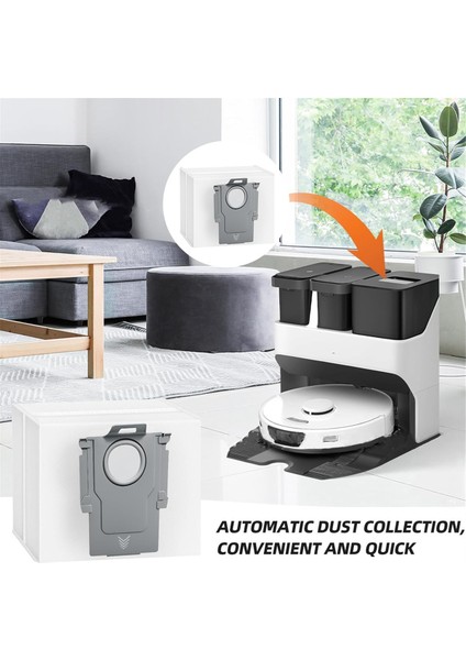 T8/T8PLUS S7 S8 S8+/q5+ +/ Max+ Pro Ultra G10PRO/G20 G10S/G10S Pure Vacuum Parçaları Için Toz Torbası 12 Adet (Yurt Dışından)