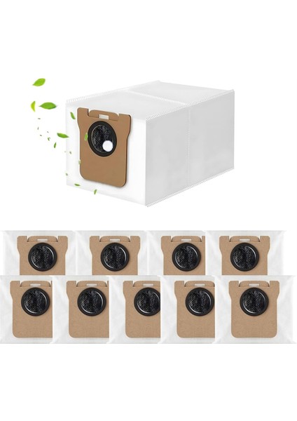 L10S ULTRA/L10 ULTRA/L20 Ultra S10 Pro Robot Temizleyici Aksesuarları Için 10 Paket Vakum Torbası (Yurt Dışından)