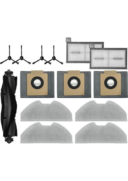 14 Adet X8 Pro / Robot Süpürge Parçaları Yedek Ana Yan Fırça Filtre Bez Toz Torbası (Yurt Dışından) fiyatları