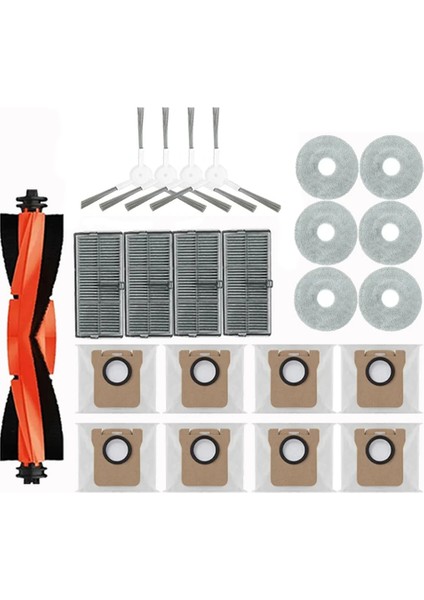 M30S D103CN Robot Süpürge Yedek Parçaları Ana Yan Fırça Hepa Filtreler Paspas Bezi Toz Torbaları Aksesuarlar (Yurt Dışından)