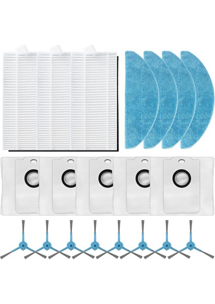 Robot Süpürge 7490 Aksesuarları Için Uygundur Yan Fırça Filtresi Hepa Temizleme Dokumasız Toz Torbası (Yurt Dışından)