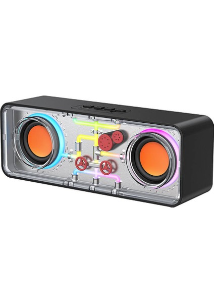 RSK-W38 Space Station Serisi Rgb LED Işıklı Bluetooth Hoparlör Fm Radio Özellikli