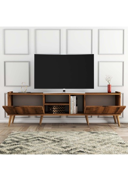 Lotus (Ahşap Ayaklı) Tv Ünitesi Hat Rengi 1340