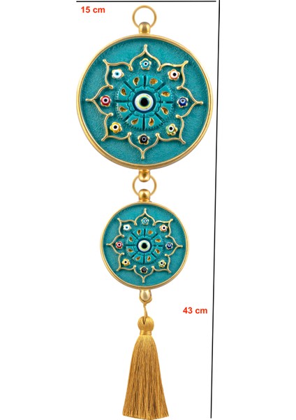 El Yapımı Duvar Süsü Dekoratif İkili Nazarlık Ev Hediyesi modelleri