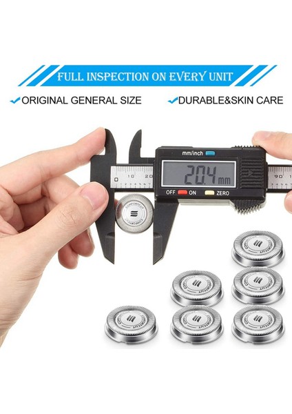 6 Adet SH30 Yedek Kafa Tıraş Makinesi Yedek Kafaları Elektrikli Tıraş Makinesi Serisi S1000, S2000, S3000, S4000 (Yurt Dışından)