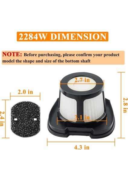 2284W 2390A Vakum Yedek Filtre Pet Saç Silgi Filtresi El Vakum 2390 2389 2579, Parçaya Göre (Yurt Dışından) fırsatları