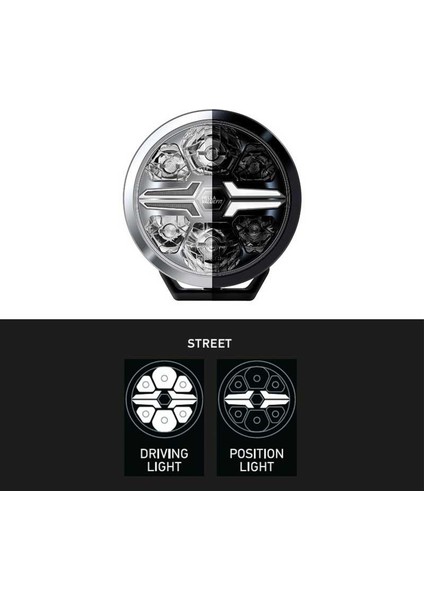 Off-Road Valuefit Blade LED Uzun Far Krom 17W 9" Beyaz Isik 1FJ357199-001