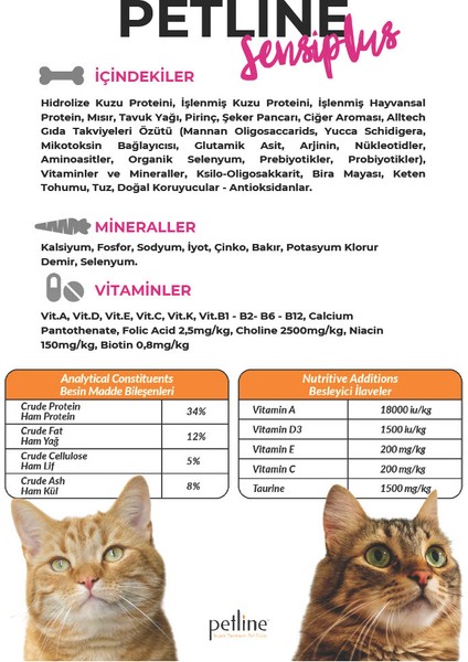 Sensiplus Somonlu Kısırlaştırılmış Kedi Maması 10 kg