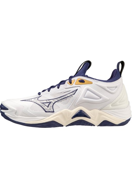 Wave Momentum 3 Unisex Voleybol Ayakkabısı Beyaz/lacivert