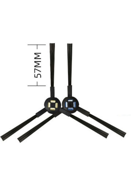 A7/A9S/X785/X750/X800 Robotlu Süpürge Parçaları Için 8 Çift Yan Fırçalar Yıkanabilir Temizleme Fırçaları (Yurt Dışından)