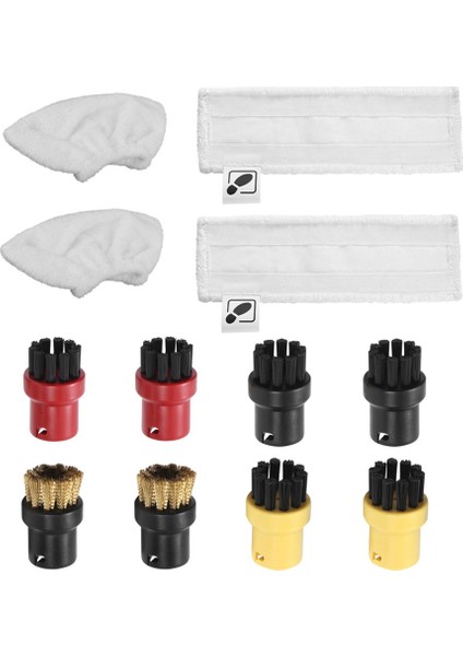Buharlı Paspas Bezi Pedi Easyfix Sc2 Sc3 Sc4 Sc5 Buharlı Temizleyici Mikrofiber Zemin Elbise Pedleri Bakır Fırçalar (Yurt Dışından)