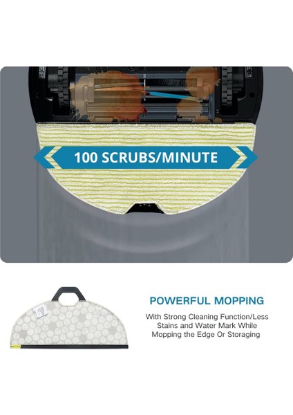 RV2610WA AV2610WA RV2620WD Aı Ultra 2-In-1 Robot Vakum Mikrofiber Yumuşak Pedler Için Yedek Pedler (Yurt Dışından)