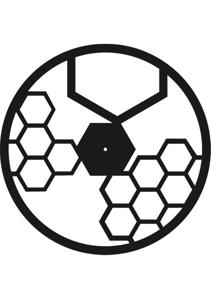 Altıgen Dekoratif Metal Saat fiyatları