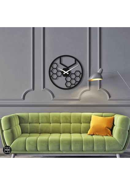 Altıgen Dekoratif Metal Saat modelleri