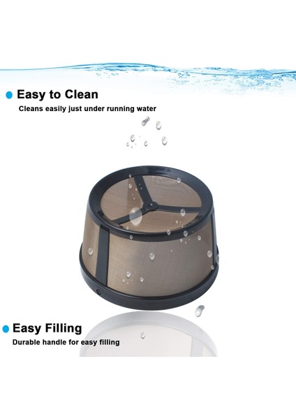 K-Duo Essentials ve K-Duo Makinesi Için Yeniden Kullanılabilir Örgülü Öğütülmüş Kahve Filtre Sepeti, K Cup Için Kahve Fincanı Pod'u (Yurt Dışından)