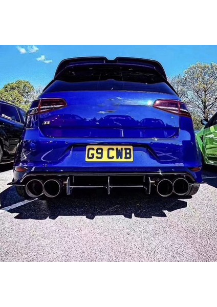 Golf 7 R Arka Tampon Splitteri Parlak Siyah Uyumlu