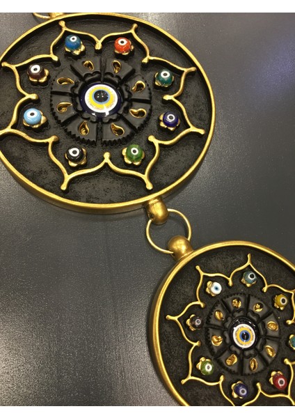 El Yapımı Duvar Süsü Dekoratif İkili Nazarlık SİYAH Ev Hediyesi fiyatları