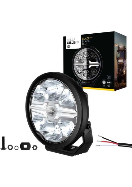 Off-Road Valuefit Blade LED Uzun Far Siyah 22W 7" Beyaz Isik 1FJ357198-041