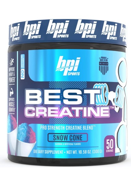 Bpı Sports Best Creatine - Creatine Monohydrate, Himalayan Salt - Strength, Pump, Endurance, Muscle Growth, Muscle Definition - No Bloat - 50 Servings