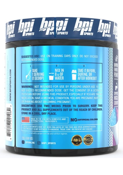 Bpı Sports Best Creatine - Creatine Monohydrate, Himalayan Salt - Strength, Pump, Endurance, Muscle Growth, Muscle Definition - No Bloat - 50 Servings