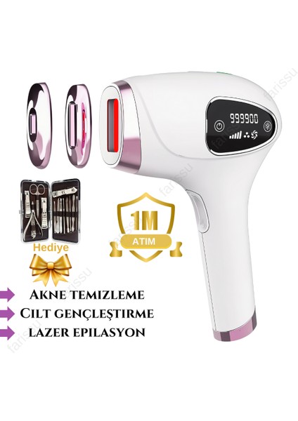 Trend Farma Hediyeli Soğuk Buz Ipl Lazer Epilasyon Cihazı - 999.999 Atım, Ağrısız Buz Lazer