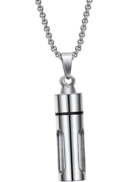 Paslanmaz Çelik Cam Açılabilir Kap Tüp Urn Kolye (Yurt Dışından) fırsatları