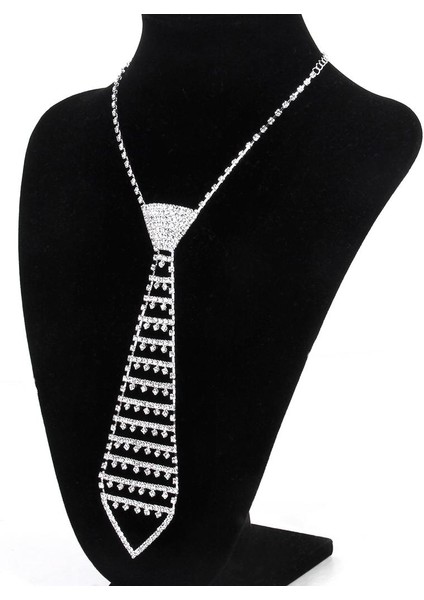C Için Moda Glitter Kristaller Rhinestone Kolye Takı (Yurt Dışından)