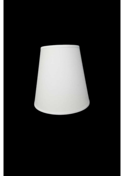 Konik Krem Abajur (Çapı 10 x 15 Boyu:15 cm )(E-27 Duya Uygundur)