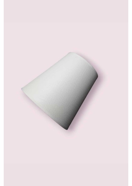 Konik Krem Abajur (Çapı 10 x 15 Boyu:15 cm )(E-27 Duya Uygundur)