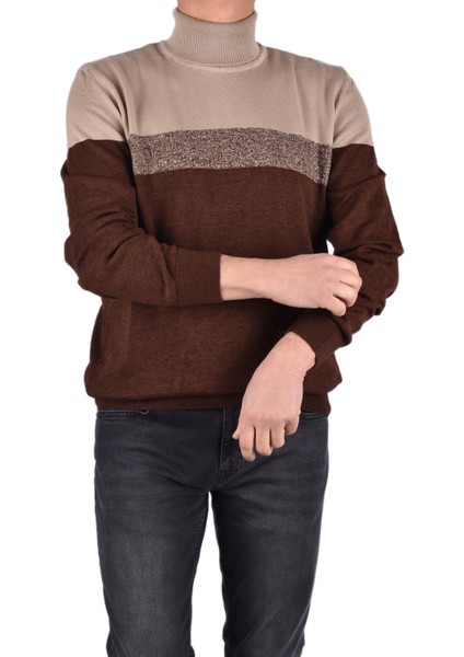 BRNG-21189 Tam Balıkçı Kazak/koyu Haki/xl