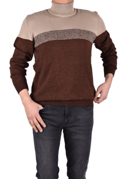 BRNG-21189 Tam Balıkçı Kazak/koyu Haki/xl modelleri