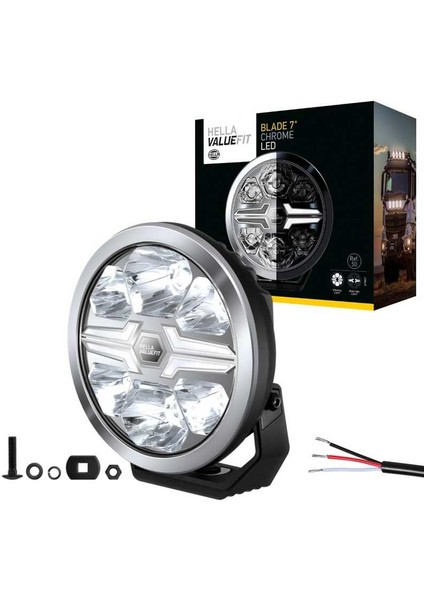 Off-Road Valuefit Blade LED Uzun Far Krom 36W 7" Beyaz Isik 1FJ357198-011