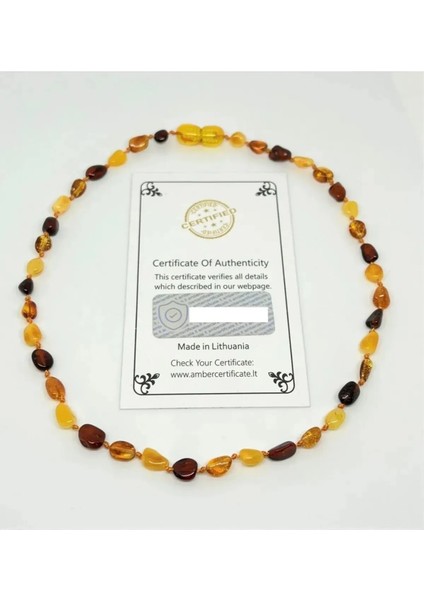 Amber Damla Kehribar Yetişkin Kolye 50 cm Erkek Kadın fiyatları