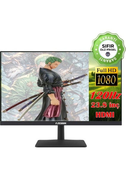 23,8″ Corp EZC24 Full Hd 5ms 120Hz VGA HDMI Va Monitör (Sıfır Ölü Piksel Garantili)