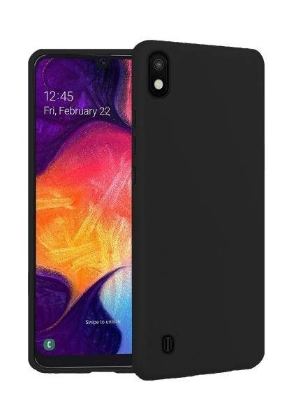 Piyasa Sepeti Samsung Galaxy A10 Içi Kadife Silikon Kılıf Siyah