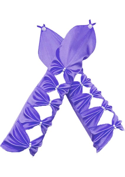 Opera Parti Eldivenleri Kadın Pileli Eldiven Prop 1920S Eldiven Akşam (Yurt Dışından)