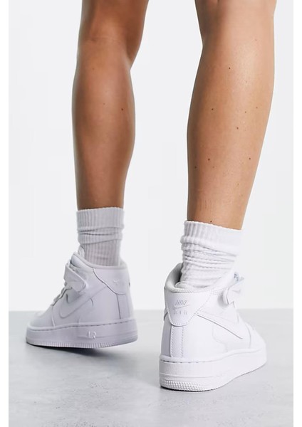Air Force 1 Mid Kadın Deri Bilekli Günlük Spor Ayakkabı ( DAR KALIP ) fiyatları
