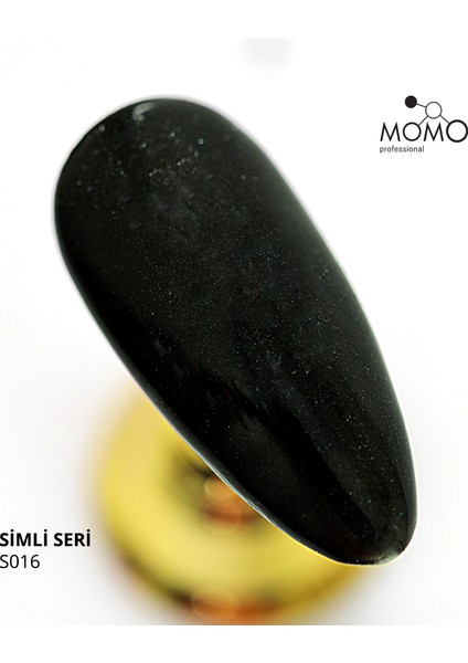 Kalıcı Oje S016 Hafifi Simli Siyah- 14ML
