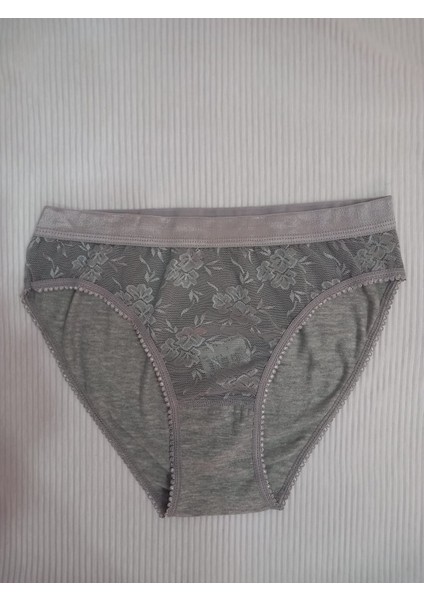 Gri Dantelli Külot 4 Lü