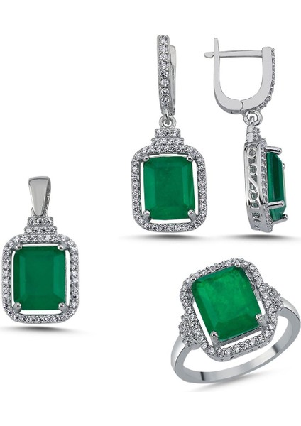 Paraiba Baget Zirkon Taşlı Set