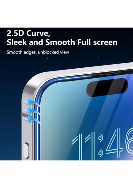 Apple iPhone 16 Pro Max Uyumlu Gerçek Corning Gorilla Glass Cam Ekran Koruyucu