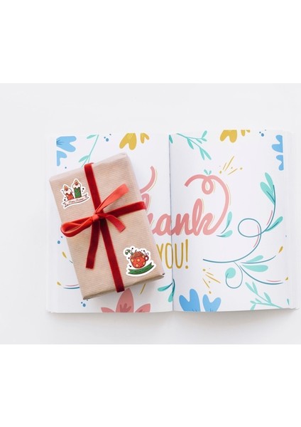 Yılbaşı - Merry Christmas -Yeni Yıl Temalı Sticker Set -16 Parça- 2'li Set Etiket Kağıdı indirimleri