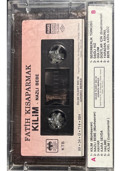 Fatih Kısaparmak Kilim Nazlı Bebe Kaset
