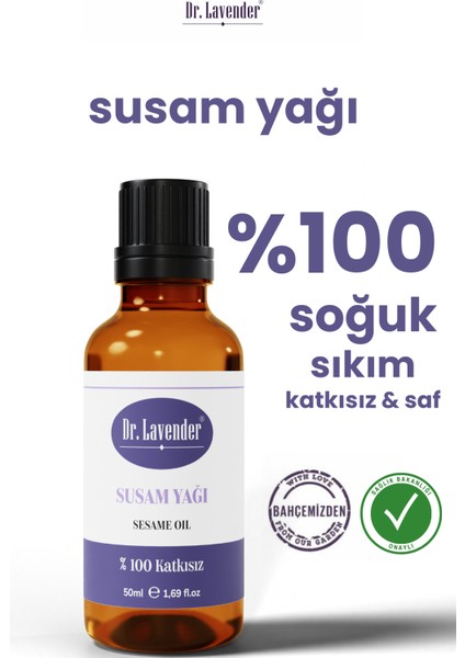 %100 Katkısız Saf Soğuk Sıkım Susam Yağı 50 ml