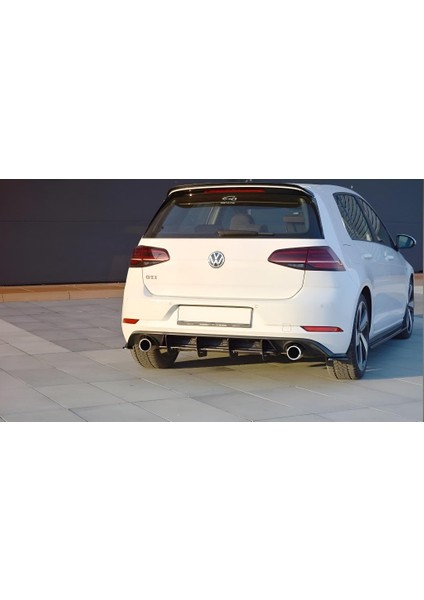 Vw Golf 7.5 Arka Flap/splitter Gti Mat Siyah 2017-