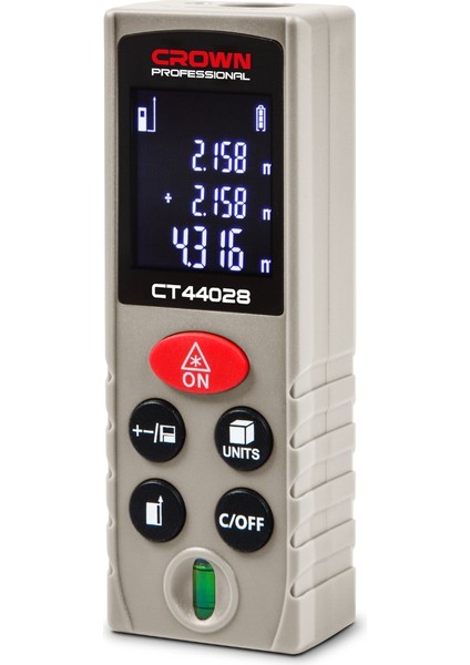 Dijital Lazer Metre 40M CT44028 | Yüksek Hassasiyetli Lazer Mesafe Ölçer