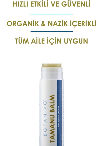 Çok Amaçlı Tamanu Balm | Cilt Kurtarıcı, Onarıcı, Yatıştırıcı | 5 ml Stick
